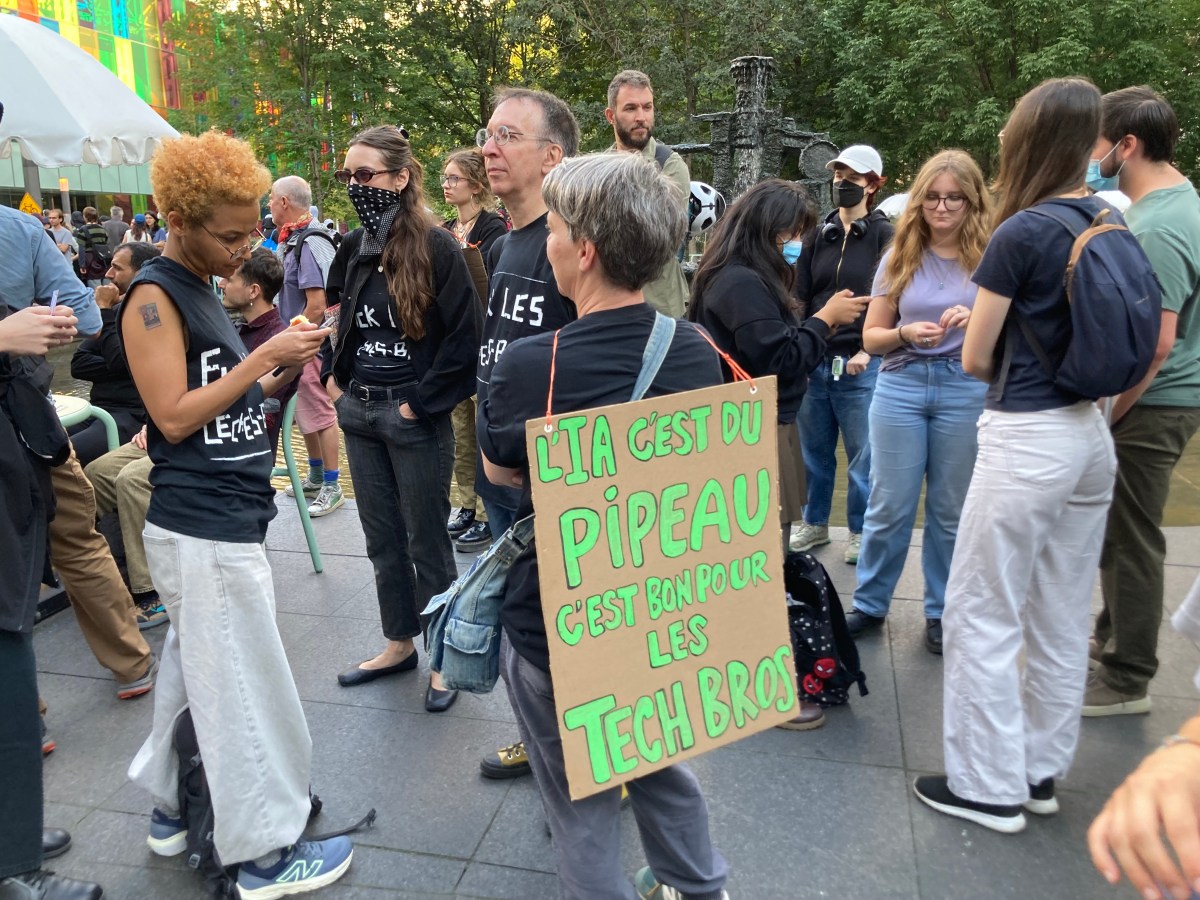 Manifestation contre le sommet de l&rsquo;IA à&nbsp;Montréal